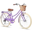 Glerc 20 24 26 Inch Beach Cruiser Bike for Over 6 Years Old Girls and Teen