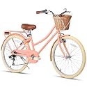Glerc 20 24 26 Inch Beach Cruiser Bike for Over 6 Years Old Girls and Teen
