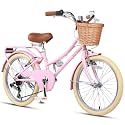 Glerc 20 24 26 Inch Beach Cruiser Bike for Over 6 Years Old Girls and Teen