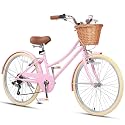 Glerc 20 24 26 Inch Beach Cruiser Bike for Over 6 Years Old Girls and Teen