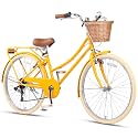 Glerc 20 24 26 Inch Beach Cruiser Bike for Over 6 Years Old Girls and Teen