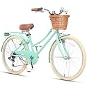 Glerc 20 24 26 Inch Beach Cruiser Bike for Over 6 Years Old Girls and Teen