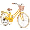 Glerc 20 24 26 Inch Beach Cruiser Bike for Over 6 Years Old Girls and Teen