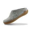 Glerups 100% quality wool mix Slipper with rubber sole - Unisex Slip-on
