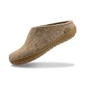 Glerups 100% quality wool mix Slipper with rubber sole - Unisex Slip-on