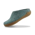 Glerups 100% quality wool mix Slipper with rubber sole - Unisex Slip-on