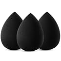 Gleva 3Pcs Makeup Blender Sponge, Super Soft Blending Puff for Full Coverage Flawless Makeup Blender for Cream, Powder, Liquid Foundation, Wet &amp; Dry Makeup Applicator for Girls, Women (Black)