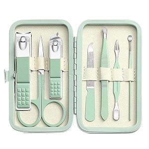 Gleva 7 Pieces Nail Grooming Kit Stainless