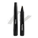 Gleva Eyebrow Pen with 4 Micro-Fork Tip Applicator, Long-lasting Waterproof and Smudgeproof Makeup Brow Pen, One Swipe Application with Micro Precision, Long-Lasting (Dark Brown)
