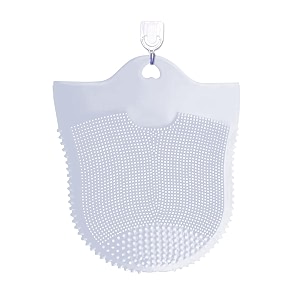 gleva face scrubber massage glove body brush silicone face cleanser amp body massaging manual facial cleansing massager brush for exfoliating blackhead remover brush white