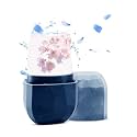 Gleva Facial Beauty Ice Roller Skin Care Tools, Brighten Skin &amp; Enhance Natural Glow, Silicone Ice Mold for Face Beauty, Upgrated Diamond Ice Facial Roller (Blue Diamond)