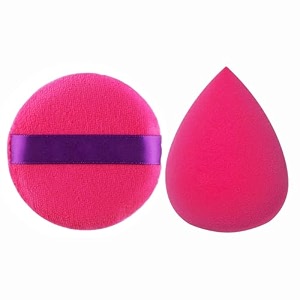 gleva powder puff and makeup blender sponge set super soft makeup blender for full flawless makeup liquid foundation cream powder wet and dry washable reusable make up applicator for girls women