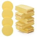 Gleva Powder Puff Soft Face Makeup Sponge, Loose powder Foundation Blending Sponges Set, Makeup Blender, Contouring, Wedge Triangle Shape Wet &amp; Dry Tool Washable Reusable (Yellow-24 Pcs)