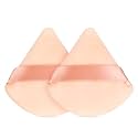 Gleva Powder Puff Soft Face Makeup Sponge, Loose powder Foundation Blending Sponges Set, Makeup Blender, Contouring, Wedge Triangle Shape Wet &amp; Dry Tool Washable Reusable (Beige)