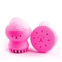 Gleva Face Scrubber Massage Glove, Silicone Face Cleanser &amp; Body Massaging, Manual Facial Cleansing Massager Brush for Exfoliating, Blackhead Remover Brush (Blue)