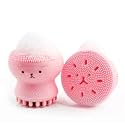 Gleva Silicone Octopus Manual Facial Cleansing Brush, Exfoliating Grease Removal, Handheld Face Brush and Massager, All in One Beauty Tool, Facial Cleanser Scrubber (Pink)