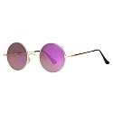 Gleyemor Polarized Round Sunglasses for Men Women Small Circle Glasses