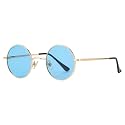 Gleyemor Polarized Round Sunglasses for Men Women Small Circle Glasses
