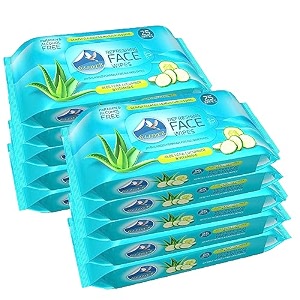 glider face cleansing wipes  hydrating amp moisturizing facial wipes with cucumber aloe vera amp vitamin e  suitable for all skin types  25 wipes pack of 10  250 wipes