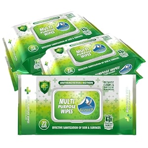 glider multipurpose skin and surface wipes with flip-top pack of 1 72 wipes