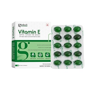 glimlach vitamin e capsule for glowing face skin and hair nutrition vitamin e capsule pack with nutrient-rich formulation for face care skin care and hair care 15 capsules each pack of 7