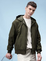 Glitchez Full Sleeve Solid Men Bomber 