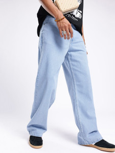 Glitchez Loose Fit Men Blue Jeans