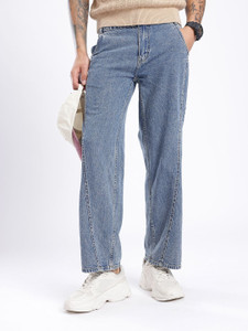 Glitchez Loose Fit Men Blue Jeans