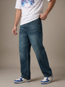 Glitchez Loose Fit Men Blue Jeans