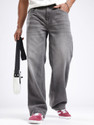 Glitchez Loose Fit Men Grey Jeans