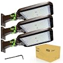 Glitgate 200W LED Parking Lot Lights 30,000LM Adjustable Arm Mount 3 Pack