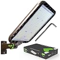 Glitgate 300W LED Parking Lot Light Adjustable Arm Mount with Photocell