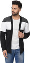 GLITO Men Asymmetric Full Sleeve Multicolor Shrug