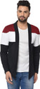 GLITO Men Asymmetric Full Sleeve Multicolor Shrug