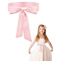 Glitopper Wedding Satin Sash Belt Kid Dress Tie Belt for Girls