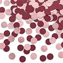 Rose Gold and Burgundy Confetti Table Decoration, 1.2'', 200pc