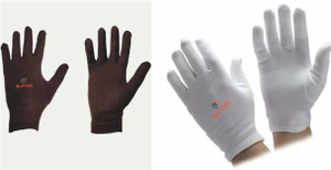 glitter cotton cricket multipurpose hand protect re-usable batting inner hand gloves wicket keeping gloves brown white