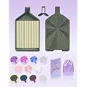 ForeverYoung Glitter Diamond Art Tray with Prismatic Lid, Sparkling Olive