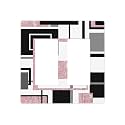 Glitter Pink Grey W hite Geomtric Decorative 2 Gang Double GFCI Decorator Rocker Light Switch Cover Outlet Wall Plate Electrical Faceplate Screwless