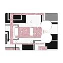 Glitter Pink Grey W hite Geomtric 3 Gang Combination 2 Toggle 1 Duplex Receptacle Outlet Covers Light Switch Cover Combo Wallplate Decorative Faceplate