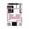 Glitter Pink Grey W hite Geomtric Decorative 1 Gang Light Switch Cover Single Toggle Switch Wall Plate Cover Electrical Switchplate Faceplat Room Decor