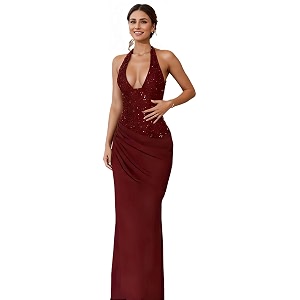 Glitter Sequin Prom Dress for BacheloretteBirthdayHoliday