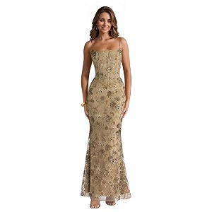 Glitter Sequin Prom Dress for BacheloretteBirthdayHoliday