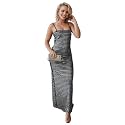 Womens Sparkly Rhinestone Dress Long Prom Dresses
