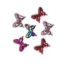 AJ Fashion Glitter Sparkle Hair Clips For Kids Girls/Hair Clips for Girl Multi Color/Sparkly Sequins Alligator Clips for Baby Girls, Teens and Toddlers Pack of 10
