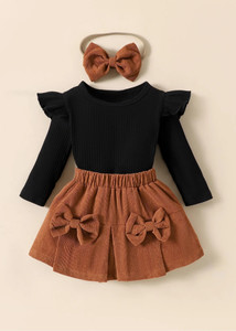 Glitter Wears Baby Girls PartyFestive Top Skirt
