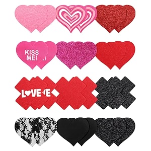 Glitters Pasties Rave Pack Nipple Covers Stickers