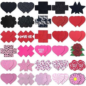 Glitters Pasties Rave Pack Nipple Covers Stickers