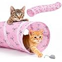 Glittme S-Shape Cat Tunnel, Foldable Cat Tunnels for Indoor Cats