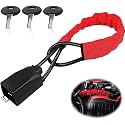 Heavy Duty Steering Wheel Lock Seat Belt Lock Anti-Theft Car Lock with 3 Keys Car Truck SUV Van Security/Safety Steering Lock
